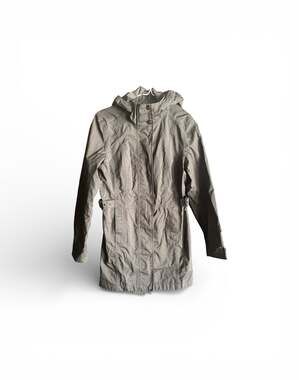 The North Face Womens XS Utility Gray Hooded Parka Rain Jacket
